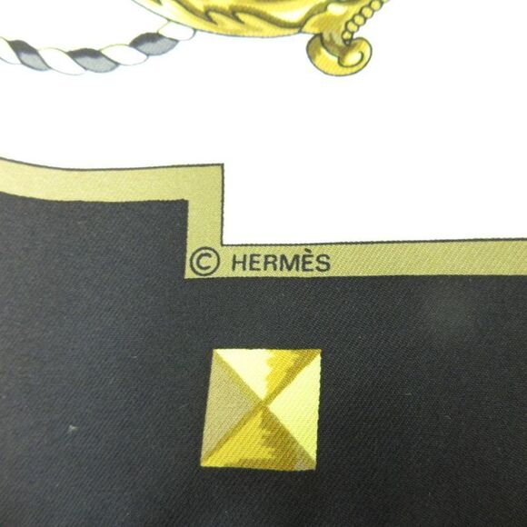 Hermes Carre90 Scarf LES CLES Key Silk Multicolor - Picture 6 of 7